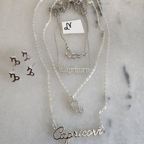 🔥ZODIAC "CAPRICORN" SILVER BUNDLE🔥 - Picture 1 of 4